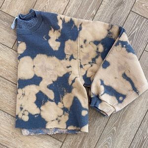Tye dye cropped sweatshirt